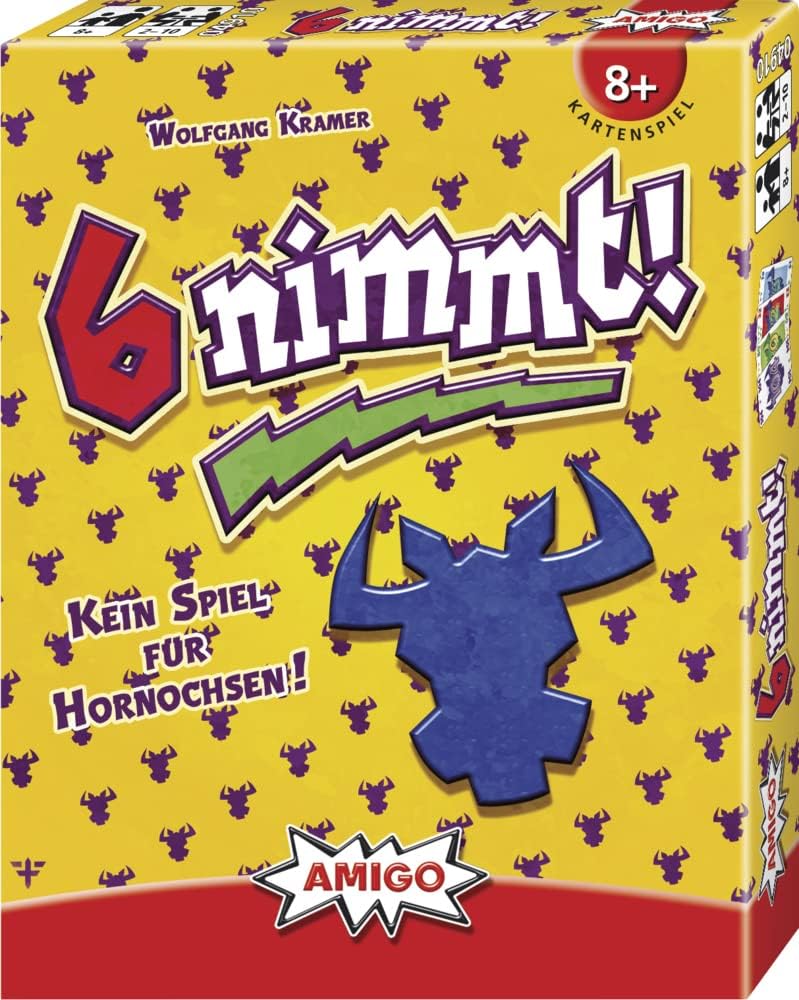 Amigo 6 Nimmt! Kortspel, Flerfärgad Amigo 6 Nimmt! Kortspel, Flerfärgad