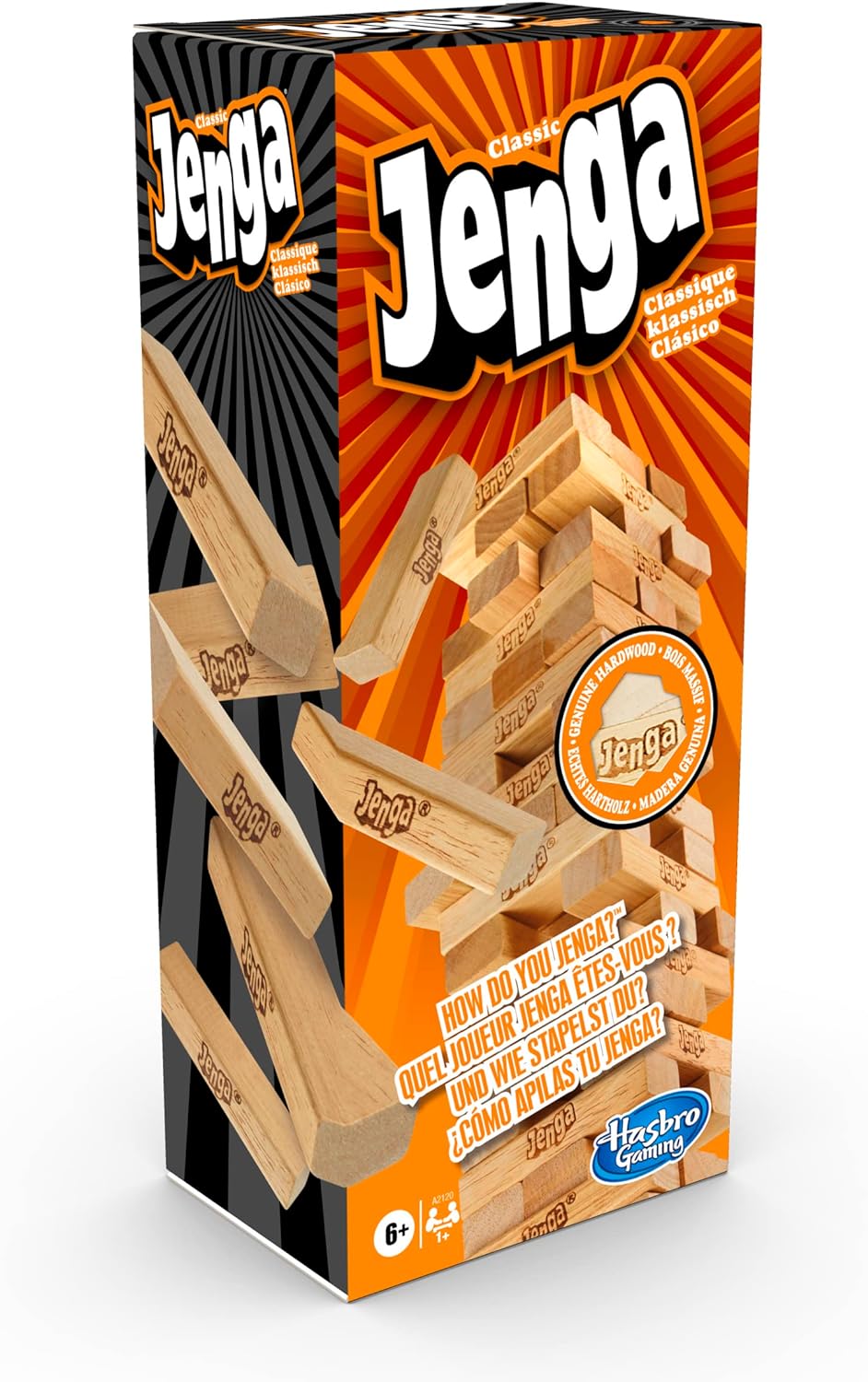 Klassiskt Jenga-spel med träklossar Klassiskt Jenga-spel med träklossar