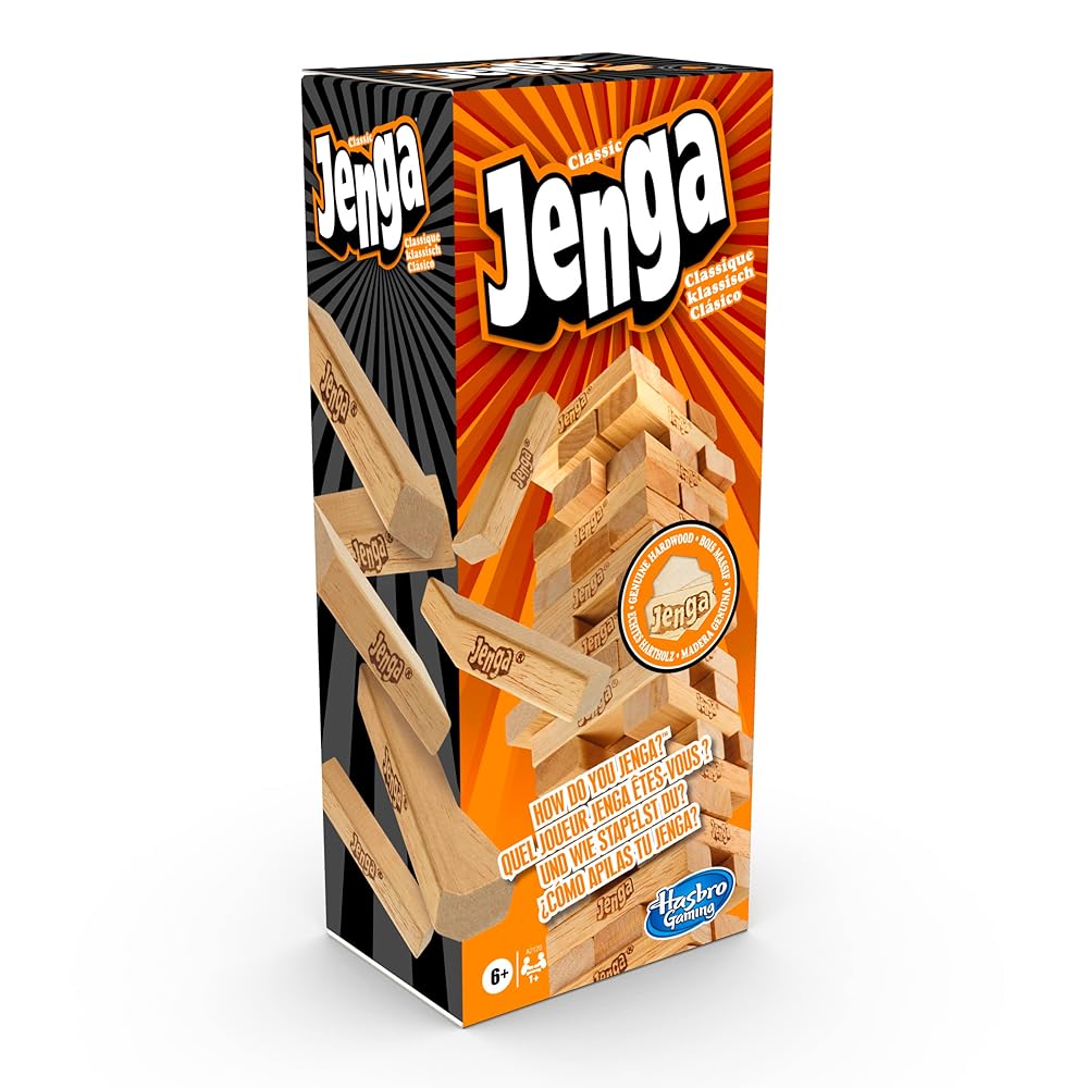 Klassiskt Jenga-spel med träklossar Klassiskt Jenga-spel med träklossar