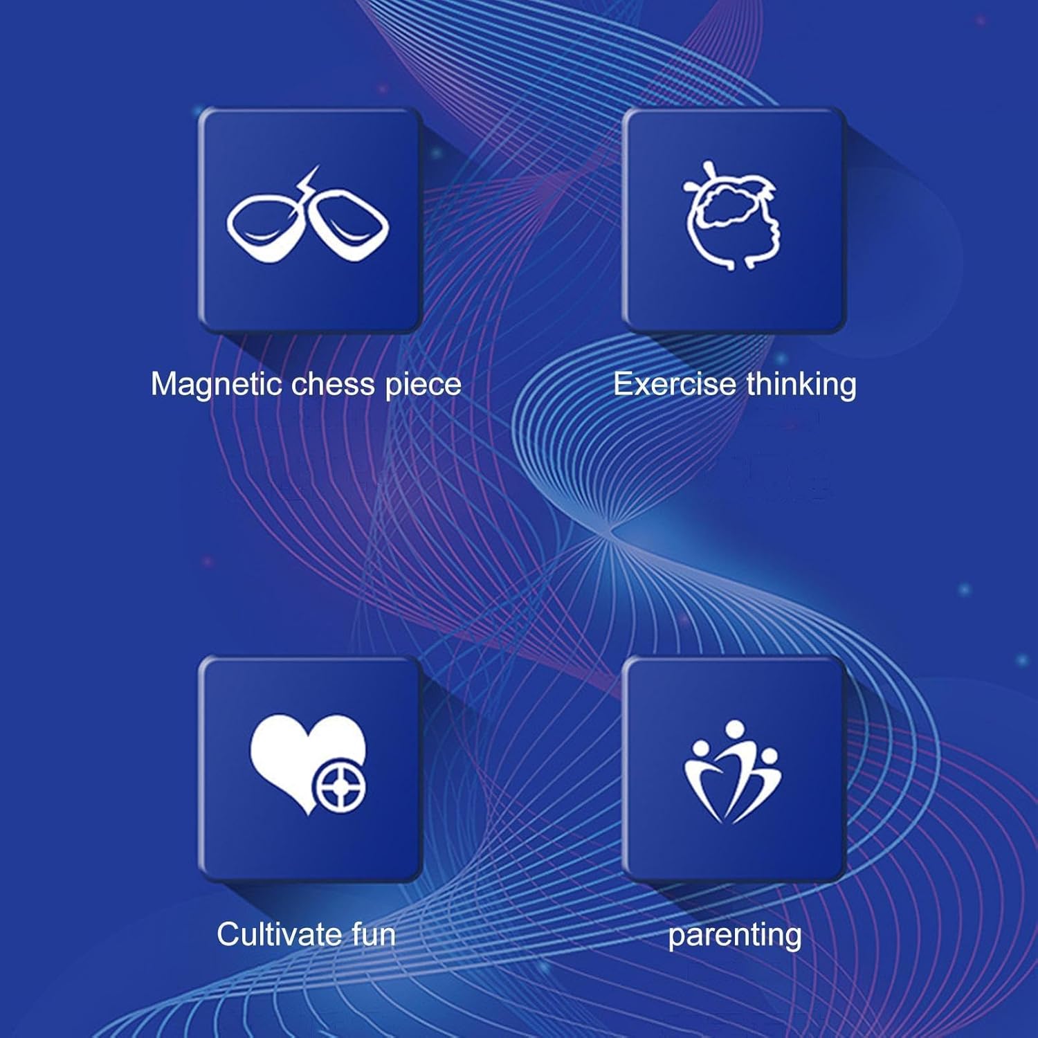 Magnetiskt schackset, 20 stycken, bärbart spel Magnetiskt schackset, 20 stycken, bärbart spel