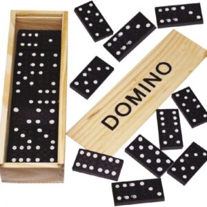 Välkommen till Sällskapsspel – Din guide till spelglädje! PARENCE Traditionellt Domino-spel med trälåda