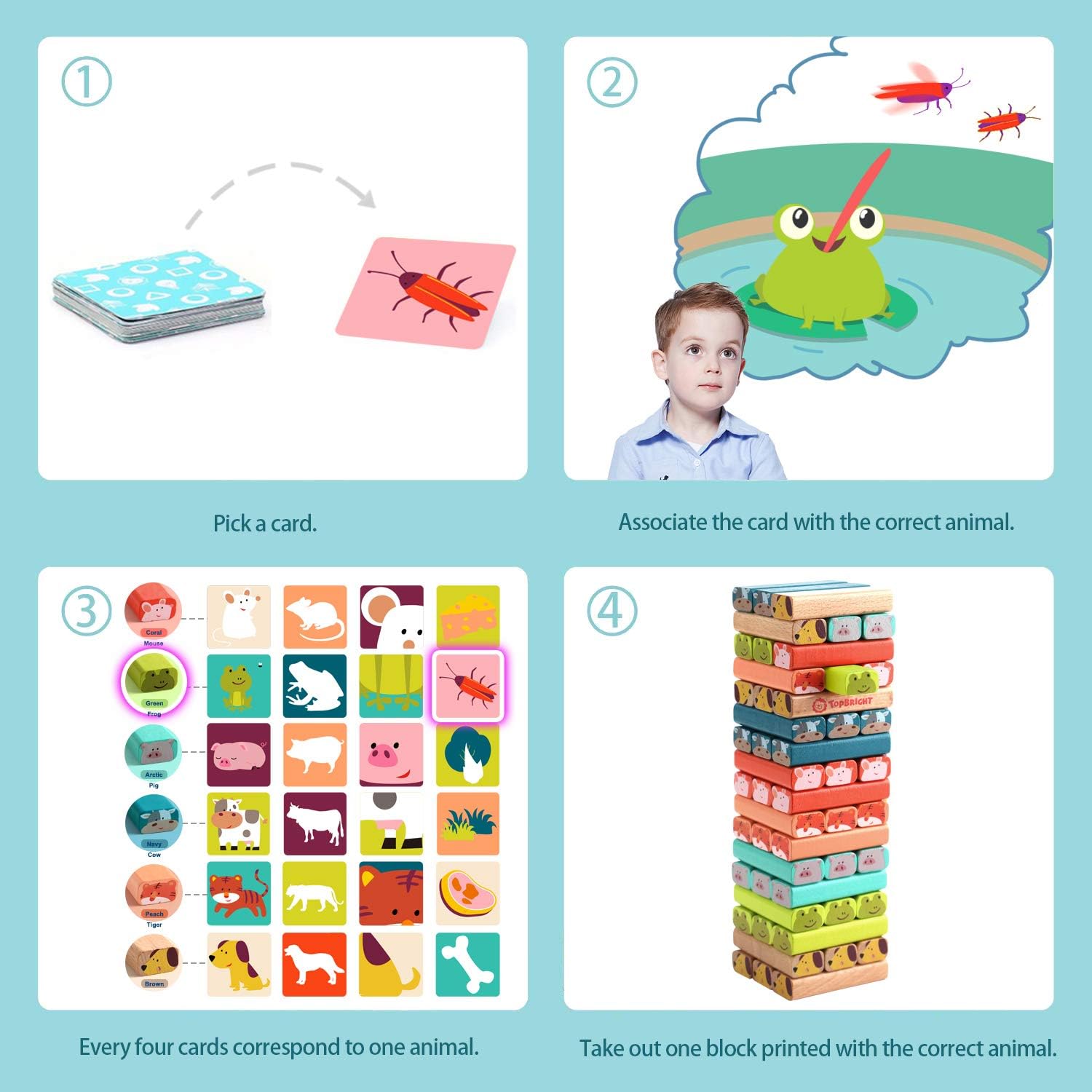 Pedagogiskt brädspel för barn 3-5 år Pedagogiskt brädspel för barn 3-5 år