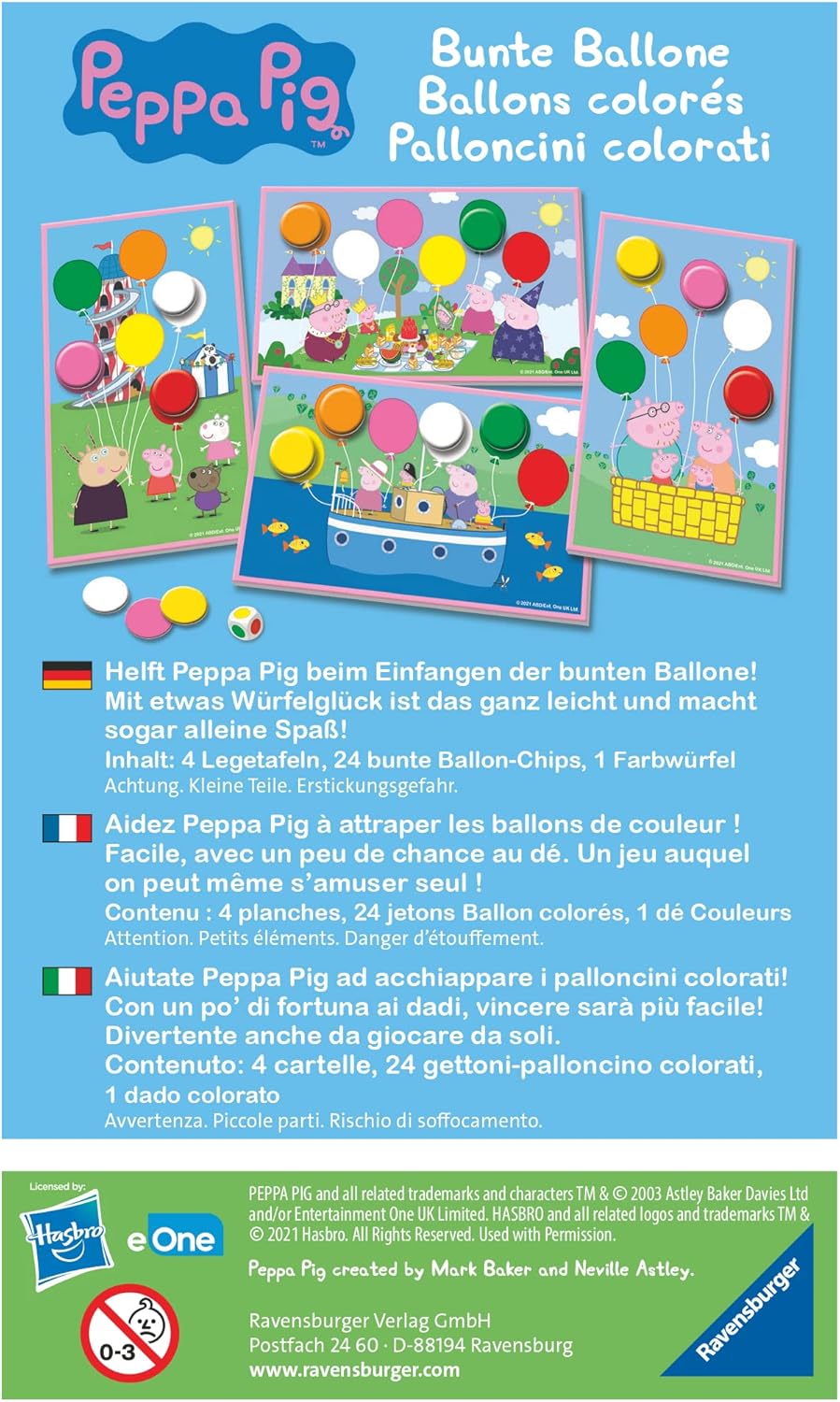 Ravensburger Peppa Pig Färgkubspel för Barn Ravensburger Peppa Pig Färgkubspel för Barn